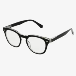 Universal Thread 17 Women's Plastic Round Blue Light Filtering Glasses - Universal Thread™ Black Diopter