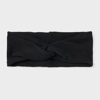 Suede Jersey Wide Headwrap - Universal Thread™ Black 4 Suede Jersey Wide Headwrap - Universal Thread™ Black - Image 3