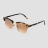 Women's Tortoise Shell Print Flat Top Retro Browline Sunglasses - Universal Thread™ Brown 2 Women's Tortoise Shell Print Flat Top Retro Browline Sunglasses - Universal Thread™ Brown -Universal Thread GUEST 9e6c7cf4 2a8f 4a69 901c e168ff22a0bf