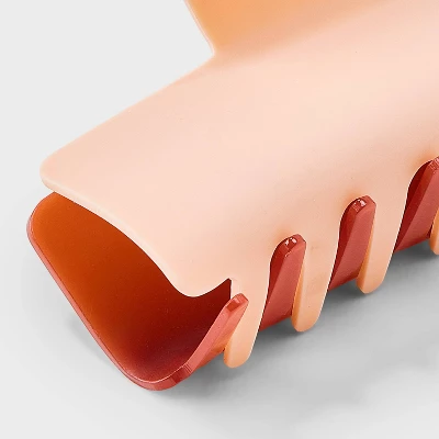 Jumbo Claw Hair Clip Two Tone Jelly Matte - Universal Thread™ Brown: Solid Acrylic Hair Styling Accessory 5 Jumbo Claw Hair Clip Two Tone Jelly Matte - Universal Thread™ Brown: Solid Acrylic Hair Styling Accessory - Image 3