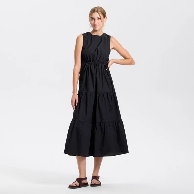 Women's Tiered Maxi A-Line Dress - Universal Thread™ 3 Women's Tiered Maxi A-Line Dress - Universal Thread™