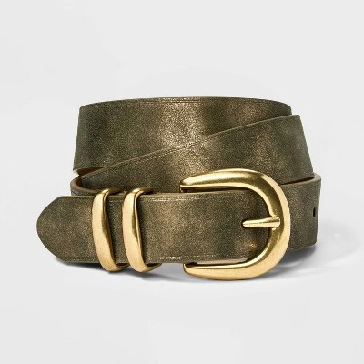 Women's Metallic Belt - Universal Thread™ Gold X 5 Women's Metallic Belt - Universal Thread™ Gold X - Image 3