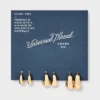 Huggie Hoop Earring Set 3pc - Universal Thread™ Gold 1 Huggie Hoop Earring Set 3pc - Universal Thread™ Gold -Universal Thread GUEST a7c268c3 0524 436e 8047 de8a9f974d7f