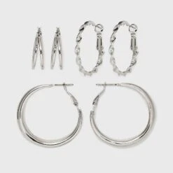 Twisted And Duo Hoop Earring Set 3pc - Universal Thread™ 7 Twisted And Duo Hoop Earring Set 3pc - Universal Thread™ -Universal Thread GUEST a8085660 3507 4fa1 b6a3 0eeabe713ca8