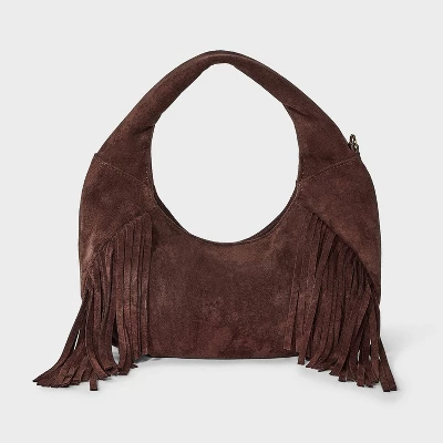 Soft Fringe Crescent Handbag - Universal Thread™ 8 Soft Fringe Crescent Handbag - Universal Thread™ - Image 6