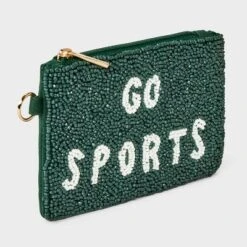 Go Sports Beaded Pouch - Universal Thread™ Green/White