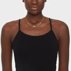 Eye Chainlink Station Necklace - Universal Thread™ Gold