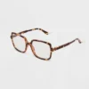 Women's Tortoise Print Shiny Plastic Square Blue Light Filtering Glasses - Universal Thread™ Dark Brown 2 Women's Tortoise Print Shiny Plastic Square Blue Light Filtering Glasses - Universal Thread™ Dark Brown -Universal Thread GUEST bb05687a 96d5 4b6c ae24 7092f3c0429c 1