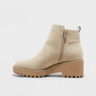 Women's Taci Ankle Boots - Universal Thread™ Light Taupe 3 Women's Taci Ankle Boots - Universal Thread™ Light Taupe