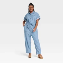 Women's Button-Front Short Sleeve Boilersuit - Universal Thread™ Indigo 9 Women's Button-Front Short Sleeve Boilersuit - Universal Thread™ Indigo -Universal Thread GUEST c8cb067f 2c9d 48b5 92af 4995deebed80