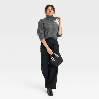 Women's Mock Turtleneck Cashmere-Like Pullover Sweater - Universal Thread™ 4 Women's Mock Turtleneck Cashmere-Like Pullover Sweater - Universal Thread™ - Image 2