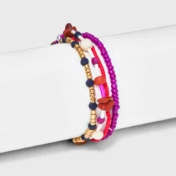 Semi Precious Opal Stretch Bracelet Set 4pc - Universal Thread™