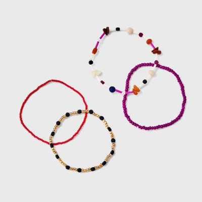 Semi Precious Opal Stretch Bracelet Set 4pc - Universal Thread™ 4 Semi Precious Opal Stretch Bracelet Set 4pc - Universal Thread™ - Image 2