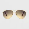Women's Aviator Sunglasses - Universal Thread™ Gold 1 Women's Aviator Sunglasses - Universal Thread™ Gold -Universal Thread GUEST deda71e6 b5d6 4e07 9f56 eee3bc2a1995