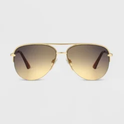 Women's Aviator Sunglasses - Universal Thread™ Gold