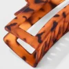 Jumbo Matte Tort Claw Hair Clip - Universal Thread™ Brown: Tortoise Print Styling Accessory