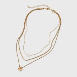 Ball And Snake Chain With Butterfly Charm Multi-Strand Necklace Set 3pc - Universal Thread™ Gold 8 Ball And Snake Chain With Butterfly Charm Multi-Strand Necklace Set 3pc - Universal Thread™ Gold -Universal Thread GUEST e34bd9de 46c8 4872 82fa 4b258c7b88bf