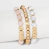 Semi-Precious White Howlite & Sunstone Stretch Multi-Strand Bracelet Set - Universal Thread™ Worn Gold 1 Semi-Precious White Howlite & Sunstone Stretch Multi-Strand Bracelet Set - Universal Thread™ Worn Gold -Universal Thread GUEST e91b51d7 2bbf 46c5 8e50 51407026263f