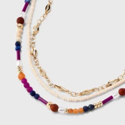 Semi-Precious Aventurine Jasper Lapis Opal Quartz Beaded Necklace Set 3pc - Universal Thread™ 9 Semi-Precious Aventurine Jasper Lapis Opal Quartz Beaded Necklace Set 3pc - Universal Thread™ -Universal Thread GUEST ee13705a bdd2 4cc2 8de3 24c0f43e33c0