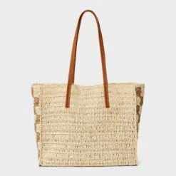 Straw Packable Checker Boxy Tote Handbag - Universal Thread™ Beige 11 Straw Packable Checker Boxy Tote Handbag - Universal Thread™ Beige -Universal Thread GUEST f062a7d1 3f64 4e0e 943e 553a3c25b635