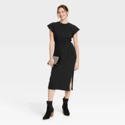Women's Short Sleeve Knit Wrap Midi Dress - Universal Thread™ 7 Women's Short Sleeve Knit Wrap Midi Dress - Universal Thread™ -Universal Thread GUEST f4c66fdf 716a 4eec a9ea 147e52e6f045