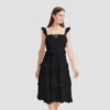 Women's Ruffle Sleeve Tiered Midi A-Line Dress - Universal Thread™ -Universal Thread GUEST f57f1c16 a3e1 4083 8824 fe0c2b166212
