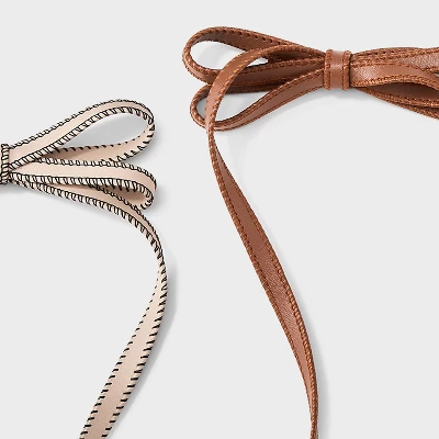 Long Tail Bow Hair Clip Set 2pc - Universal Thread™ Brown 4 Long Tail Bow Hair Clip Set 2pc - Universal Thread™ Brown - Image 2