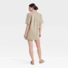 Women's Leopard Denim Mini Shirtdress - Universal Thread™ Tan -Universal Thread GUEST ff592330 3092 4ce8 9d78 407ea5ab5311